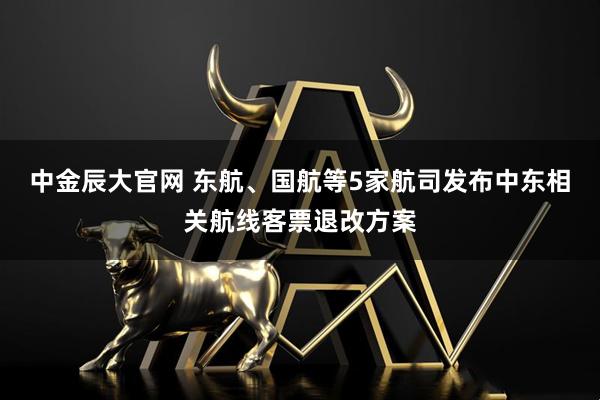 中金辰大官网 东航、国航等5家航司发布中东相关航线客票退改方案